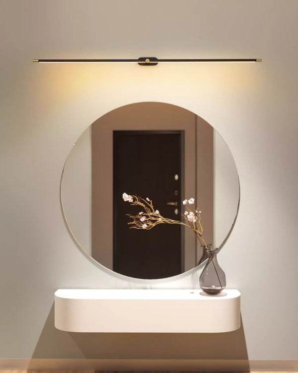 sand black copper led strip bathroom wall light