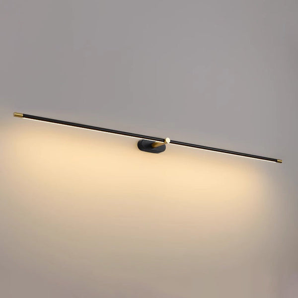 sand black copper led strip bathroom wall light