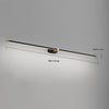 sand black copper led strip bathroom wall light