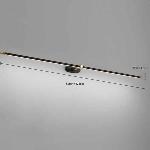 sand black copper led strip bathroom wall light