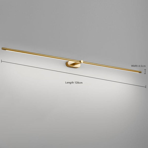sand black copper led strip bathroom wall light
