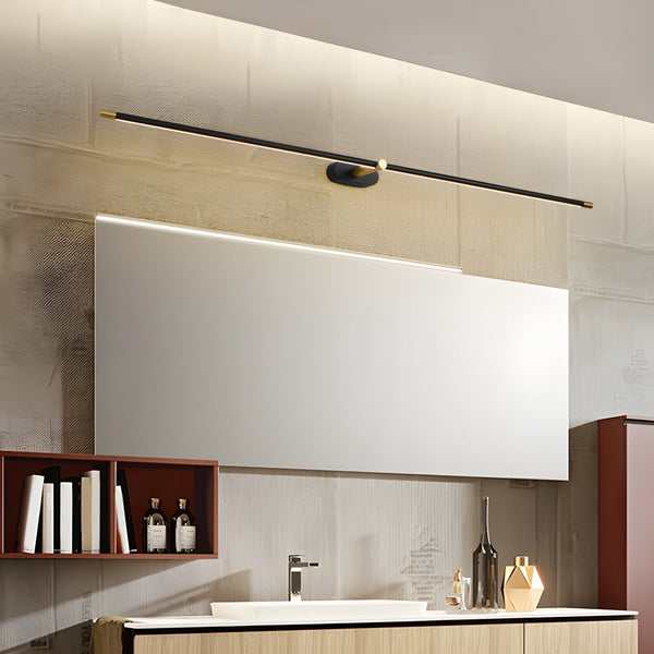 sand black copper led strip bathroom wall light