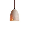 scandinavian beige travertine bell pendant lamp