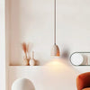 scandinavian beige travertine bell pendant lamp