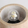 scandinavian beige travertine wood cylinder ceiling light