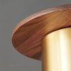 scandinavian brass walnut dome pendant light