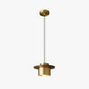 scandinavian brass walnut dome pendant light