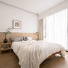scandinavian brass walnut dome pendant light