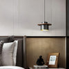 scandinavian brass walnut dome pendant light