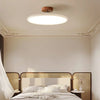scandinavian cream iron led flush mount ceiling light