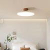 scandinavian cream iron led flush mount ceiling light
