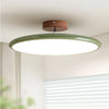 scandinavian cream iron led flush mount ceiling light