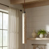 scandinavian natural travertine mini cylinder pendant light