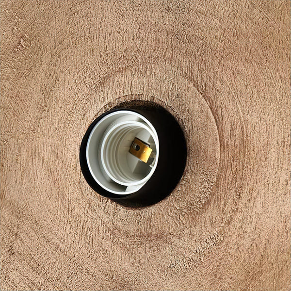 scandinavian natural wood dome pendant light
