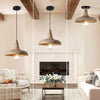 scandinavian natural wood dome pendant light