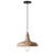 scandinavian natural wood dome pendant light