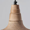 scandinavian natural wood dome pendant light