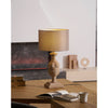 scandinavian old wood fabric table lamp