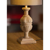 scandinavian old wood fabric table lamp