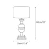 scandinavian old wood fabric table lamp