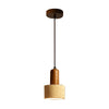 scandinavian walnut travertine round pendant light