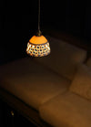 scandinavian white ceramic openwork pendant light