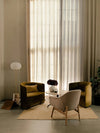 scandinavian white glass marble floor lamp