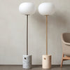 scandinavian white glass marble floor lamp