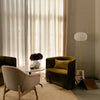 scandinavian white glass marble floor lamp