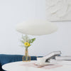 scandinavian white washi paper oval pendant light