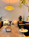 scandinavian white washi paper oval pendant light