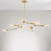 Globe Sputnik Industrial Glass Chandelier Modern Lighting With Customizable Color Shades