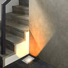 Square 90 260V In Wall Recessed 4W Led Step Lights For Outdoor Stairs Deck And Patio