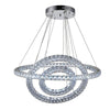 Luxury Crystal Led Chandelier 3 Tier Geometric Or Stacked Led Pendant Light