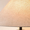terracotta ceramic table lamp linen shade