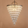 traditional ancient silver crystal inverted pyramid chandelier