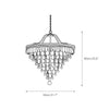 traditional ancient silver crystal inverted pyramid chandelier