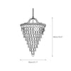 traditional ancient silver crystal inverted pyramid chandelier