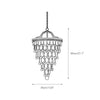 traditional ancient silver crystal inverted pyramid chandelier