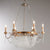 traditional antique gold crystal wood chandelier
