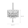 traditional antique gold iron quatrefoil drum chandelier