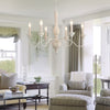 traditional antique white hand carved wood candle chandelier
