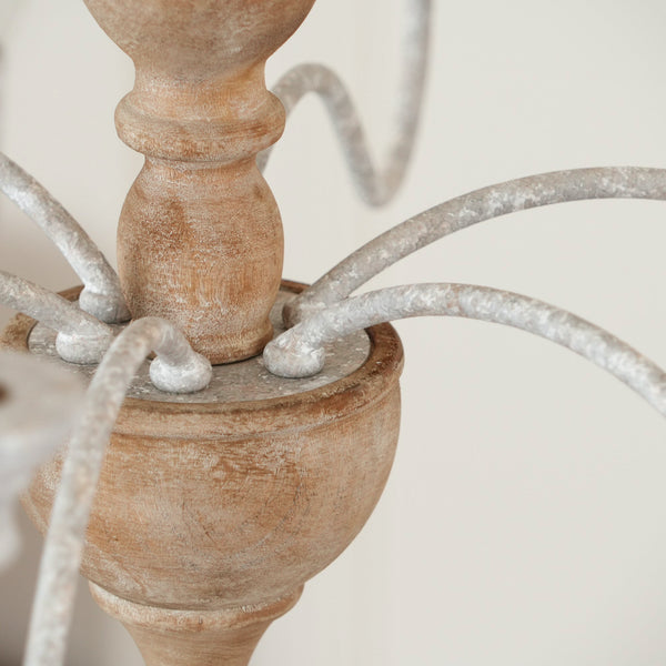 traditional antique white hand carved wood candle chandelier
