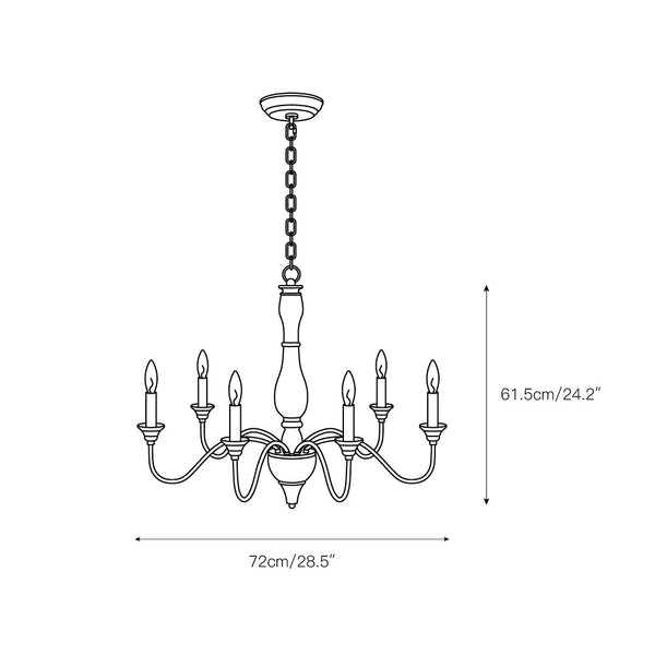 traditional antique white hand carved wood candle chandelier