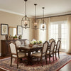 traditional brown iron wood birdcage chandelier