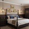 traditional brown iron wood birdcage chandelier