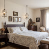 traditional brown iron wood birdcage chandelier