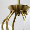 traditional copper glass crystal stamen chandelier