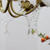 traditional copper glass crystal stamen chandelier