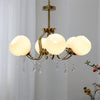 traditional copper glass crystal stamen chandelier